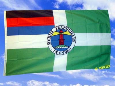 Fahne Flagge Insel Borkum 90 x 150 cm 