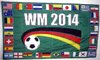 Fahnen Flaggen WM BRASILIEN FUSSBALL 2014 / 150 x 90 cm